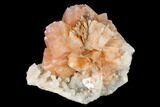 Stilbite Crystals on Sparkling Quartz Chalcedony - India #169009-1